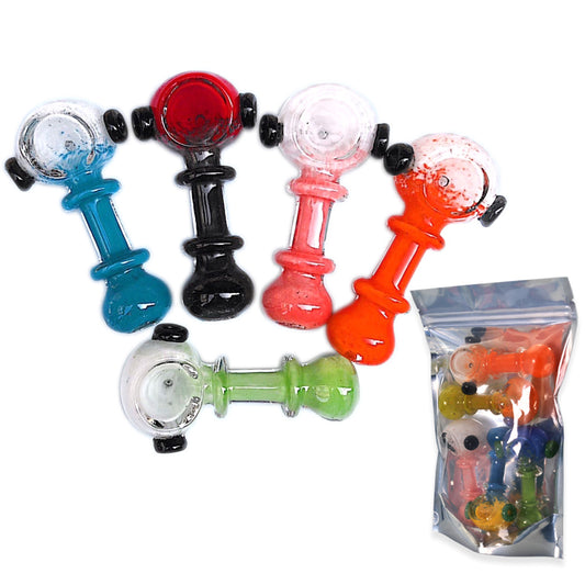 Hand Pipes - Full Body Frit Rings - 5ct