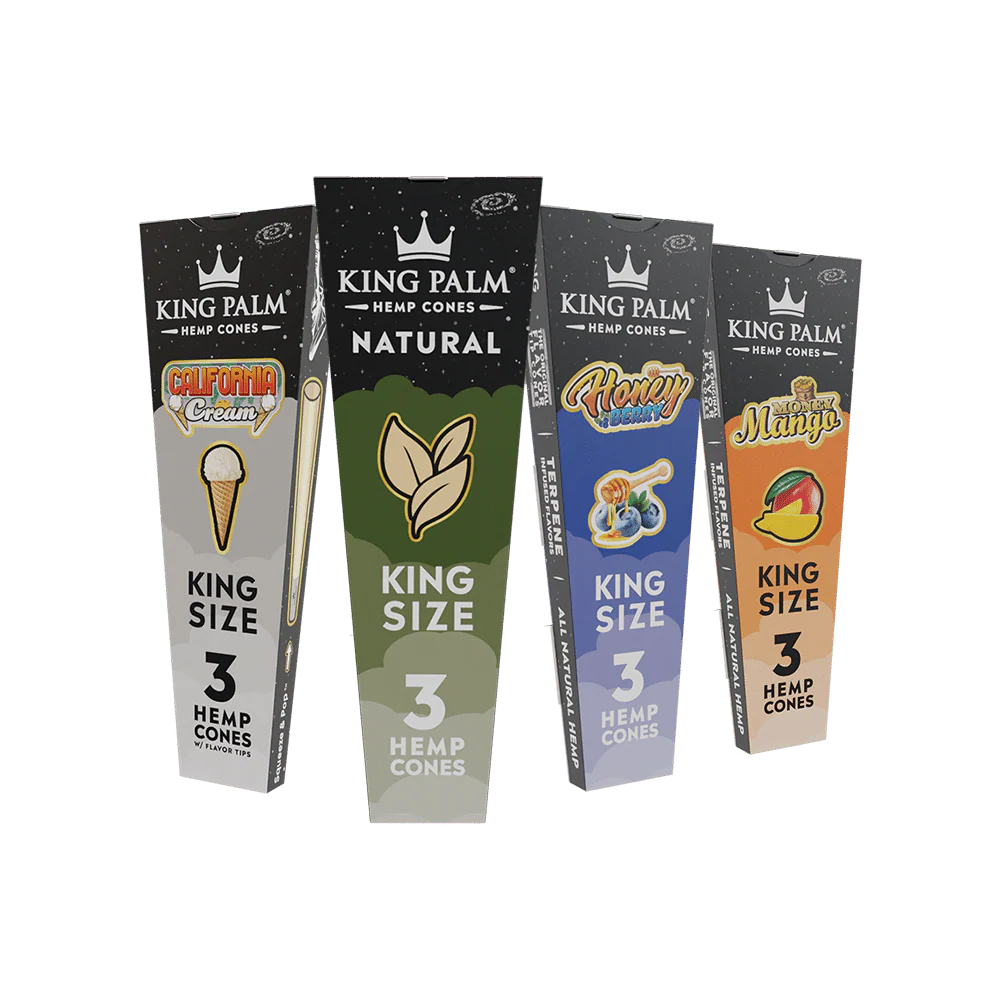 King Palm - Hemp Cones - King Size - 3pk - 30ct