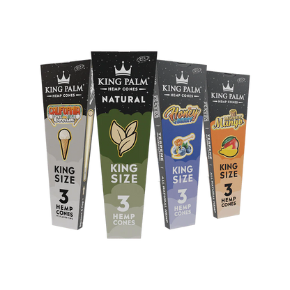 King Palm - Hemp Cones - King Size - 3pk - 30ct
