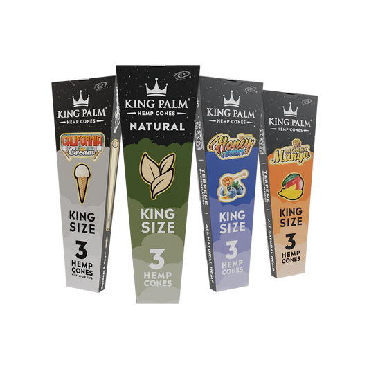 King Palm - Hemp Cones - King Size - 3pk - 30ct