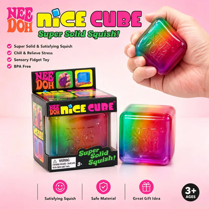 Squish Toy - 12ct - Cube Rainbow