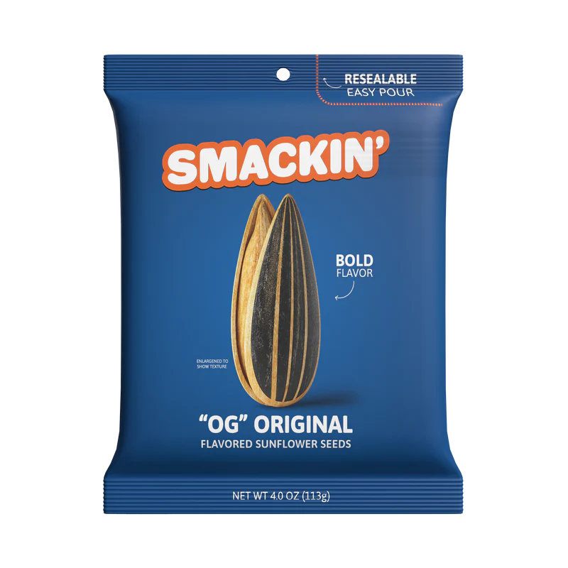 Smackin' Sunflower Seeds - 4oz Bag - 12ct