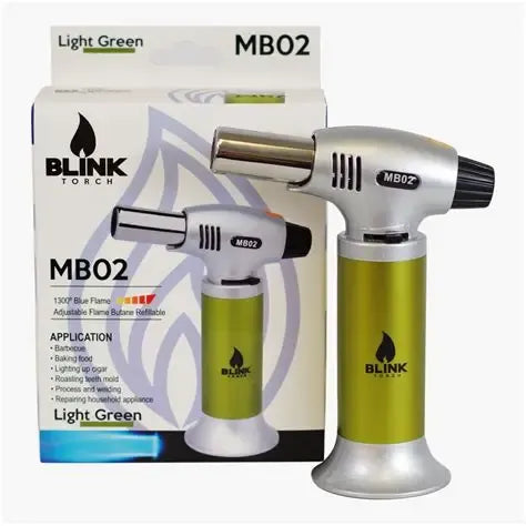 Blink Butane Adjustable Flame Torches (MB02) - Assorted Colors