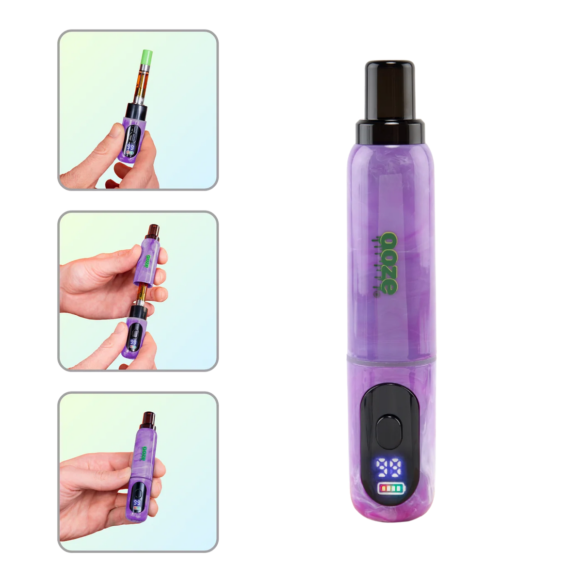 Ooze - Hivo Display 650 mAh Conceal Battery - 20ct - Assorted Colors