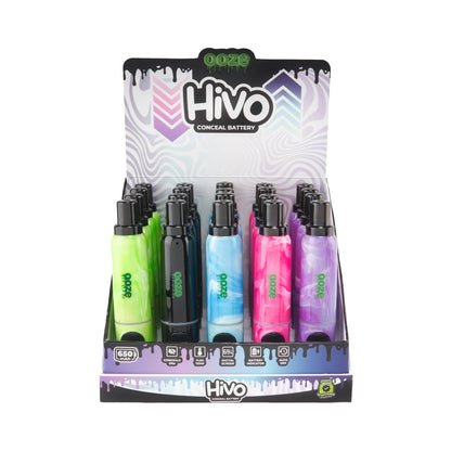 Ooze - Hivo Display 650 mAh Conceal Battery - 20ct - Assorted Colors