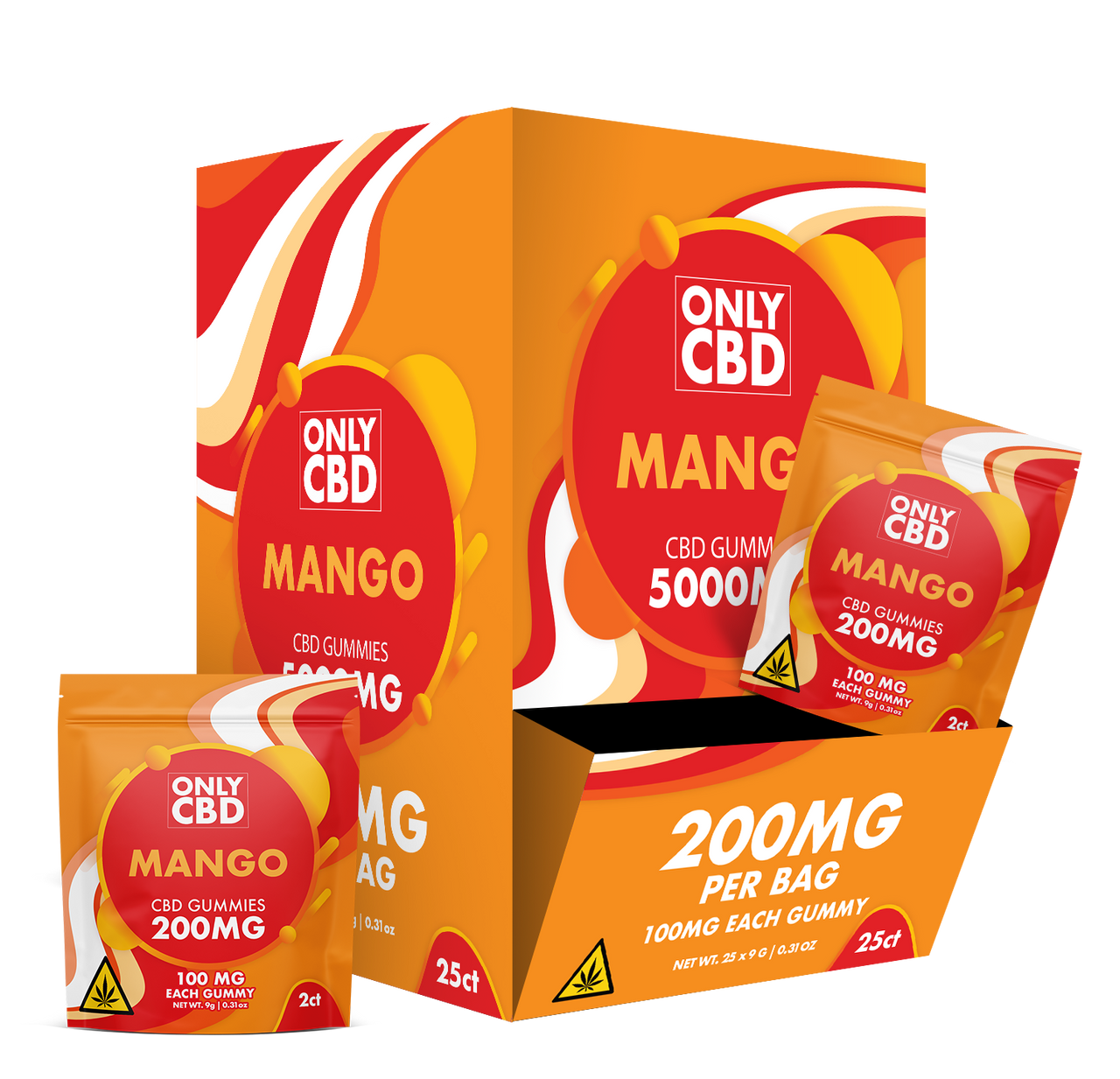 Only CBD - 100mg CBD Gummies - 2pk - 25ct