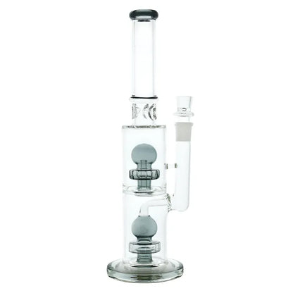 WP - 14" Dual Sphere Matrix Perc Straight Water Pipe