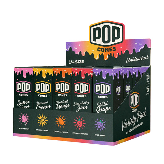 Pop Cones - Variety Pack - Unbleached Assorted - 1 1/4 - 6pk - 25ct