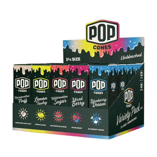 Pop Cones - Variety Pack 2.0 - Unbleached Assorted - 1 1/4 - 3pk - 25ct