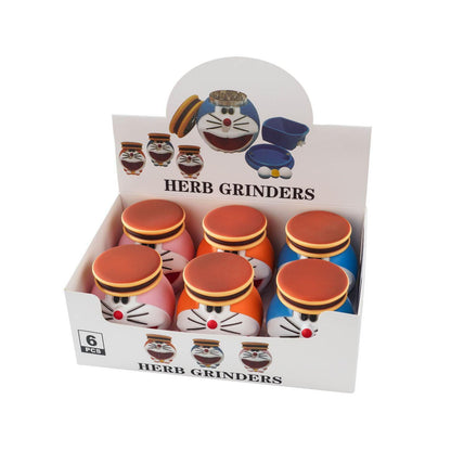 Grinders - 85mm Cat w/ Hat Design - 6ct [ #14 ]