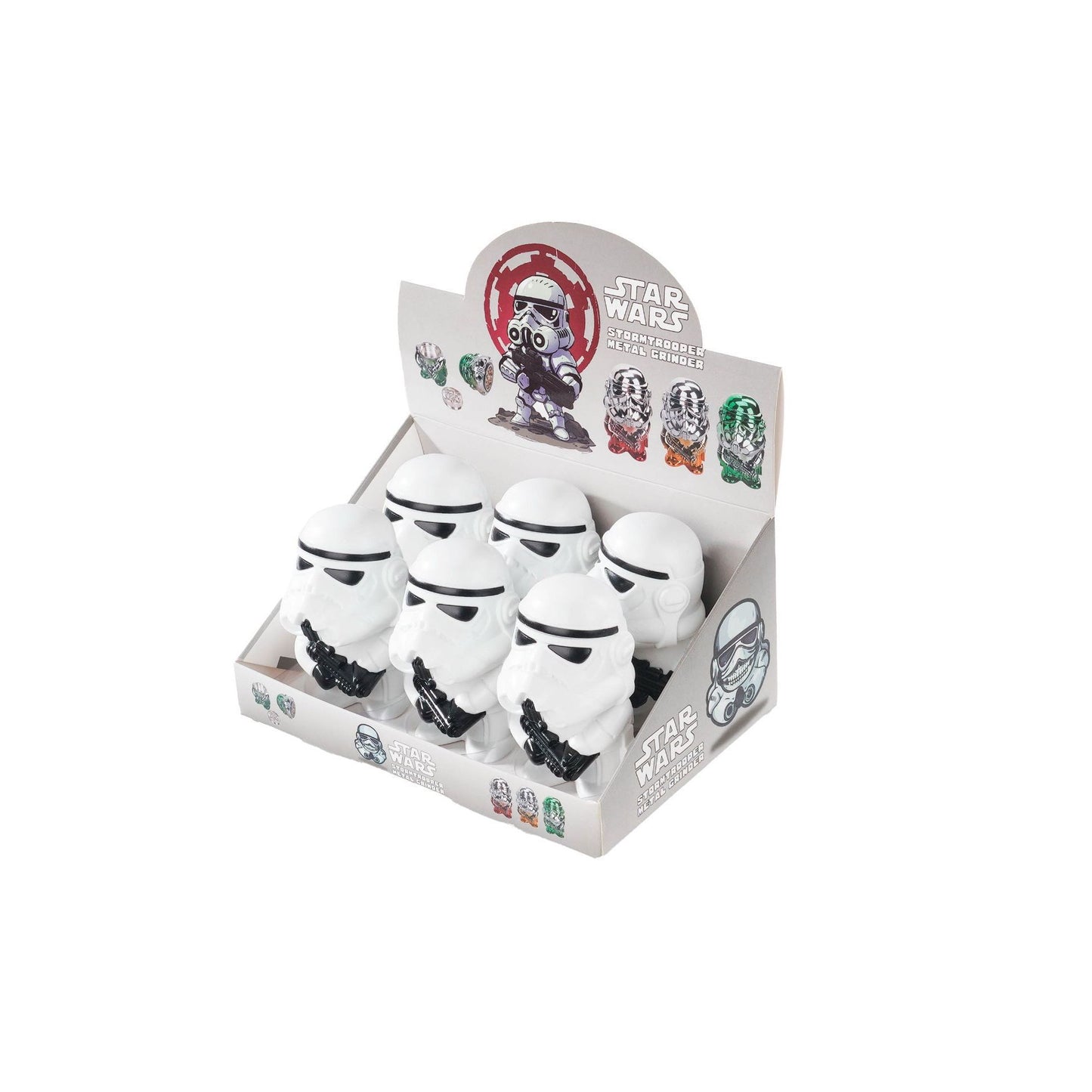 Grinders - 3pc White Storm Troopers Design - 6ct [ #18 ]