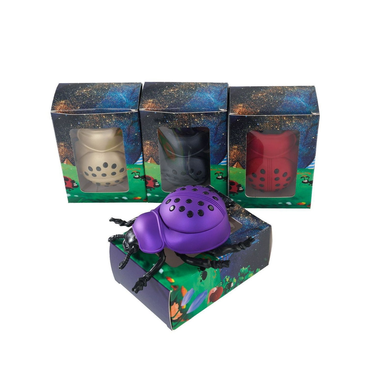 Grinders - 3pc 45mm Ladybug Design - 6ct [ #9 ]