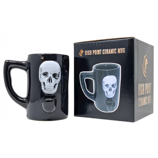High Point Mug Pipe - Skull Imprint