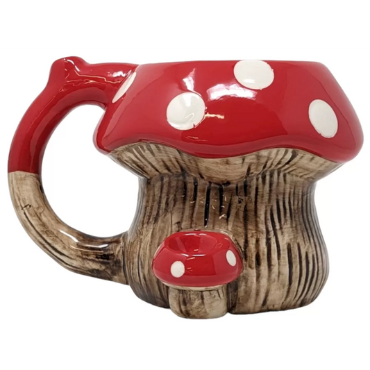 High Point Mug Pipe - Red Mushroom