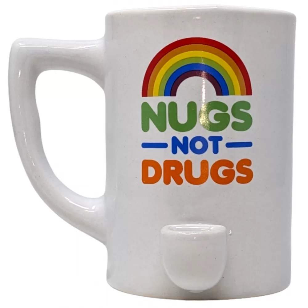 High Point Mug Pipe - Rainbow Nugs