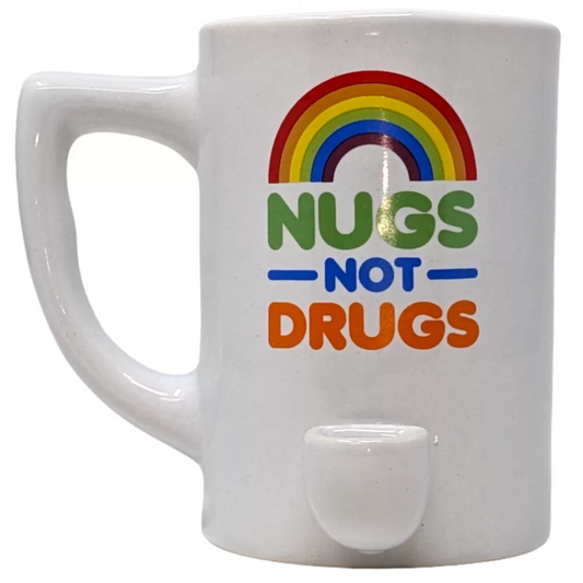 High Point Mug Pipe - Rainbow Nugs