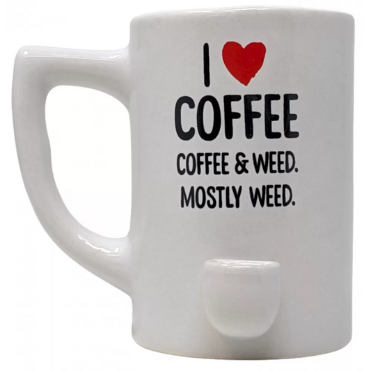 High Point Mug Pipe - White Coffee & Weed