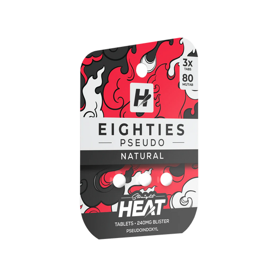 Straight Heat - 80mg Pseudo + 7-OH Tabs - Natural - 3pk - 10ct +