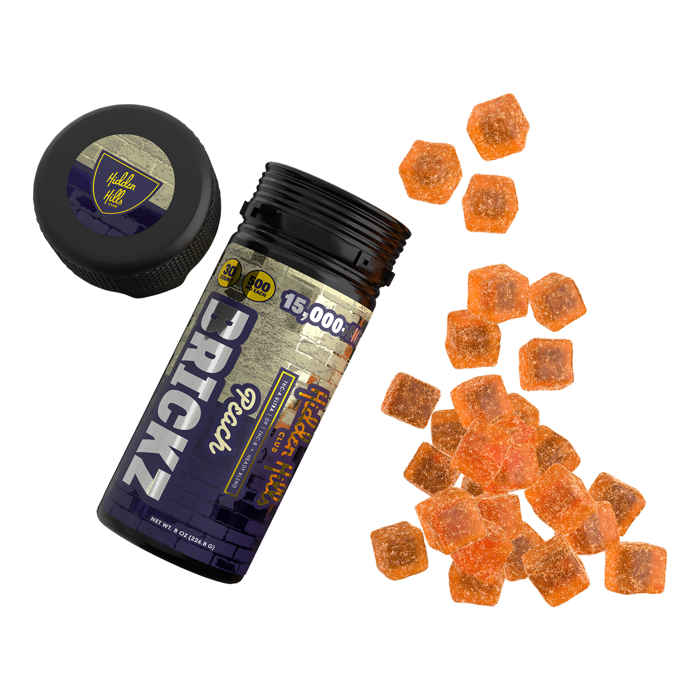 Hidden Hills Brickz Edibles | 15000mg | 6ct