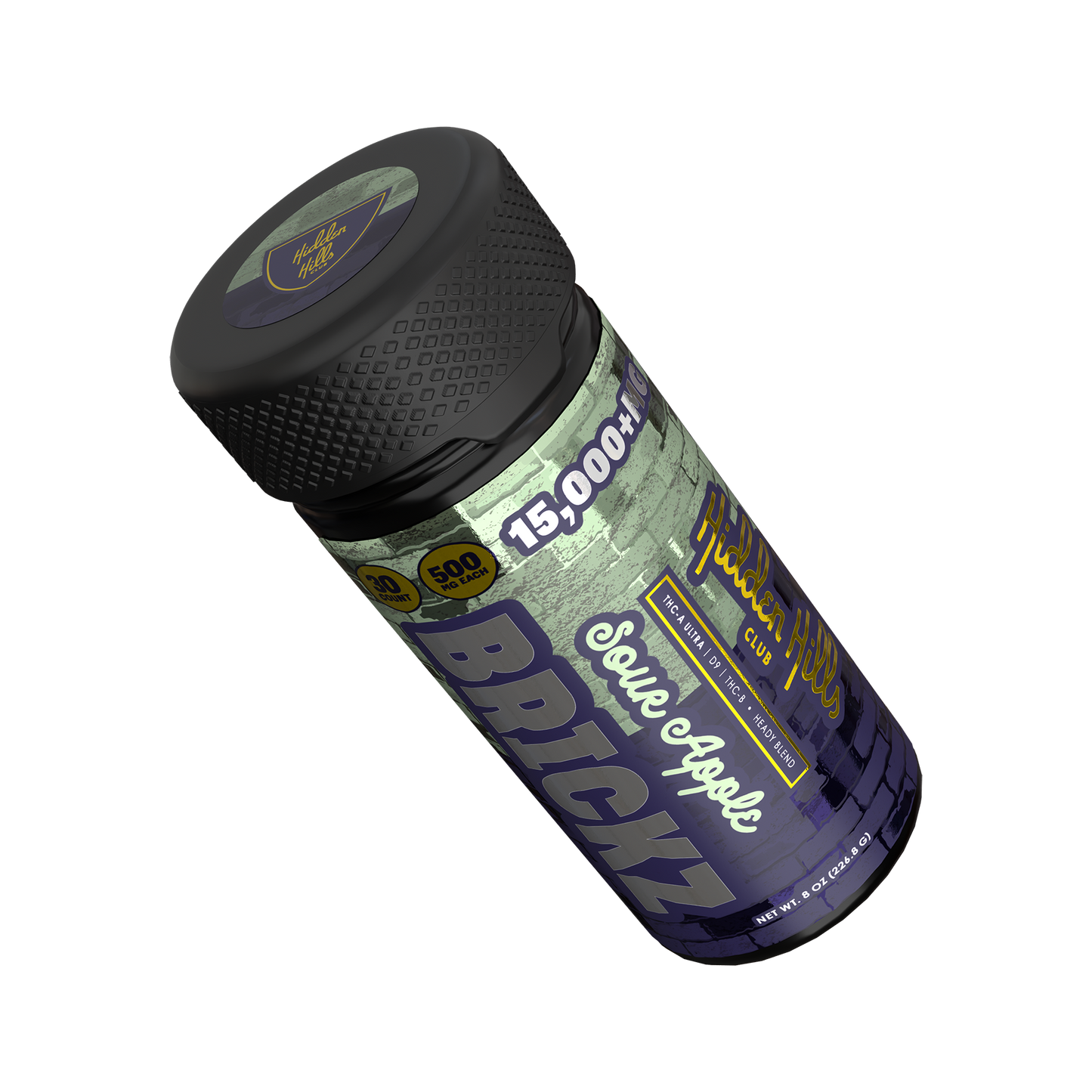 Hidden Hills Brickz Edibles | 15000mg | 6ct