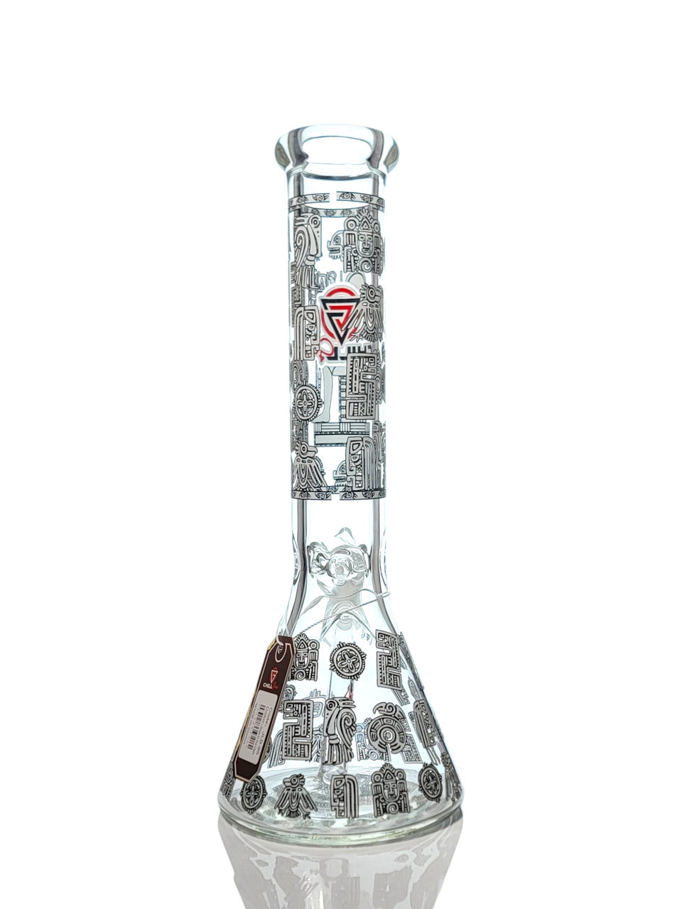 Chill Glass 14" Glow in The Dark Egyptian Design Beaker Water Pipe