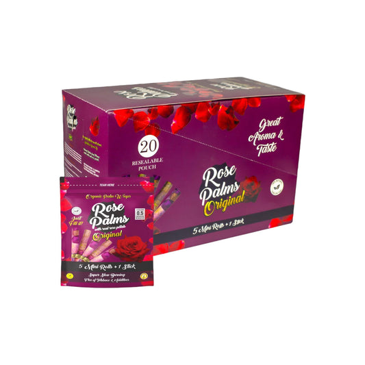 Rose Palm Cones W/Petals- Original-5pk- 20ct