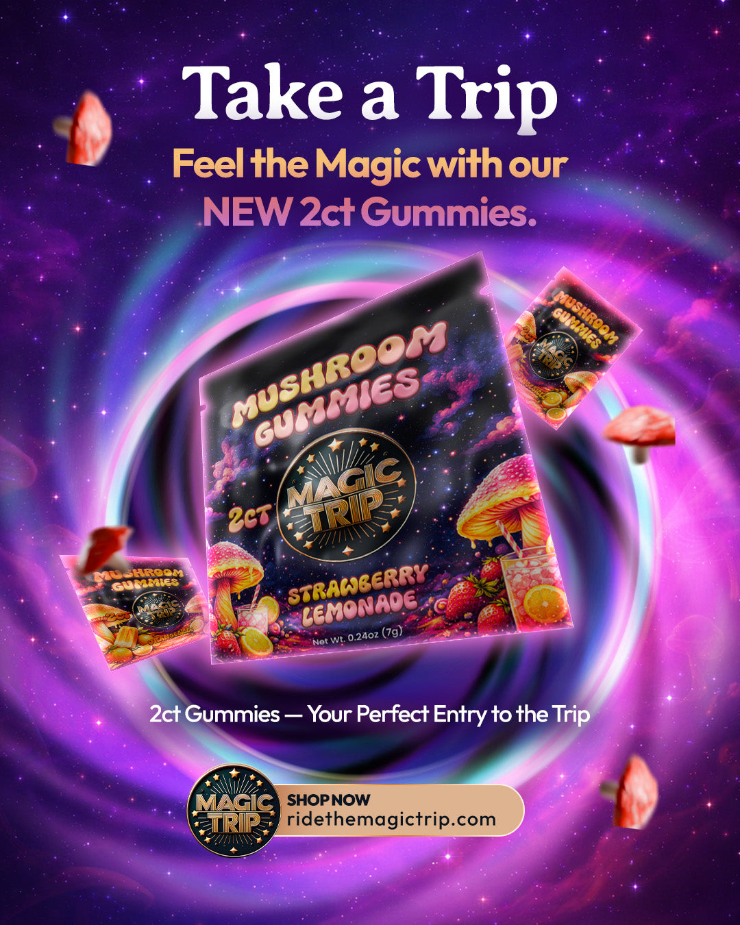 Magic Trip - Mushroom Gummies - 2pk - 30ct