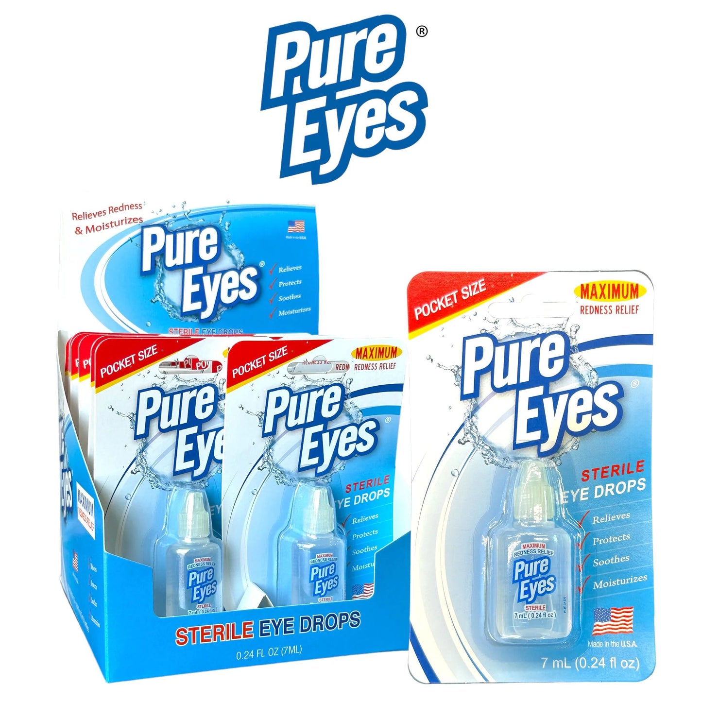 Pure Eyes - Eye Drops - 0.24oz - 12ct