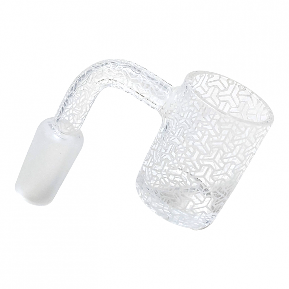 Banger - 14M Sand Blasted Quartz Banger w/ 22mm Bucket - I [ QF152-I ]