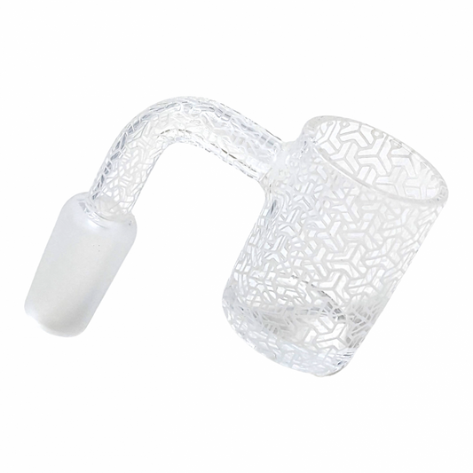 Banger - 14M Sand Blasted Quartz Banger w/ 22mm Bucket - I [ QF152-I ]