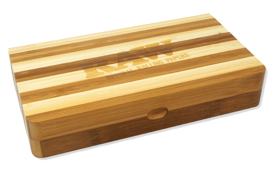 Raw - Backflip Striped Bamboo Magnetic Rolling Tray