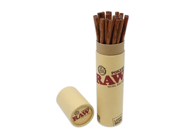 Raw - Wooden Poker - Large - 20ct