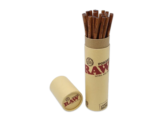 Raw - Wooden Poker - Large - 20ct