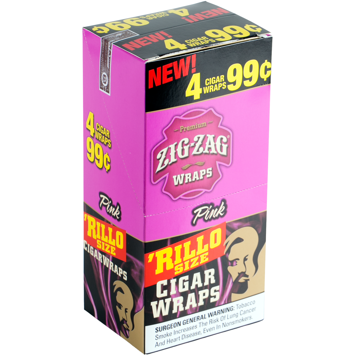 Zig Zag - Cigar Wraps - 4pk - 15ct [ 2691A ]
