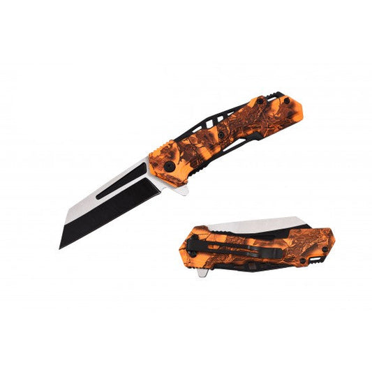 Razor Tactical - Orange 4.5" Premium Flip Knife