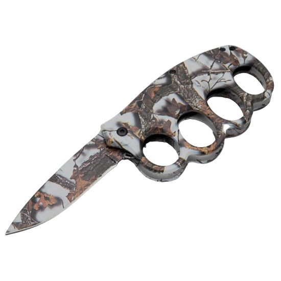 Razor Tactical - Snow Camo 4.5" Knuckle Flip Knife