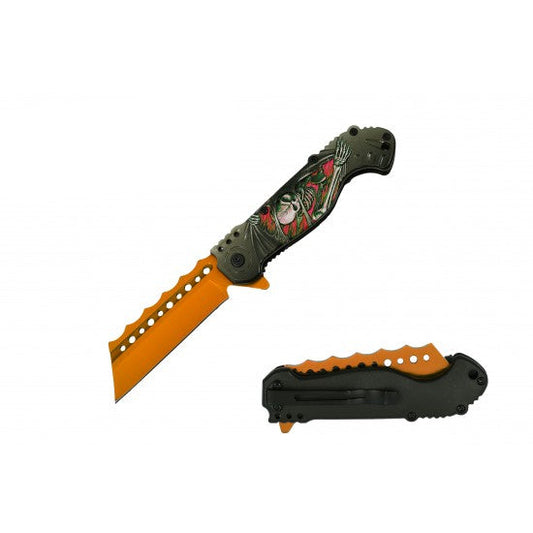 Razor Tactical - Premium Flip Knife [ RT-7138OR ]