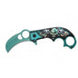 Razor Tactical - Green Skull 4.5" Premium Flip Knife
