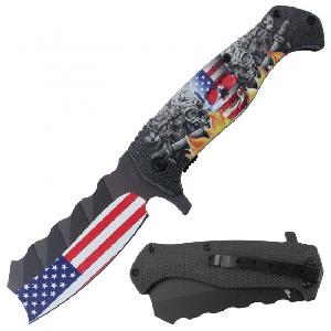 Razor Tactical - Premium Flip Knife - RT-7385USA