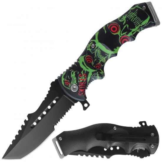 Razor Tactical - Flip Knife - Green Zombie