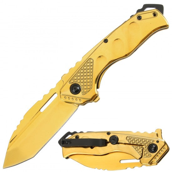 Razor Tactical - Flip Knife - Gold Titanium