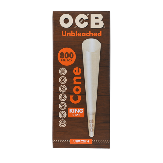 OCB Unbleached Hemp Cones King