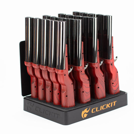 Clickit - Lighter - Shotgun Double Torch - 20ct