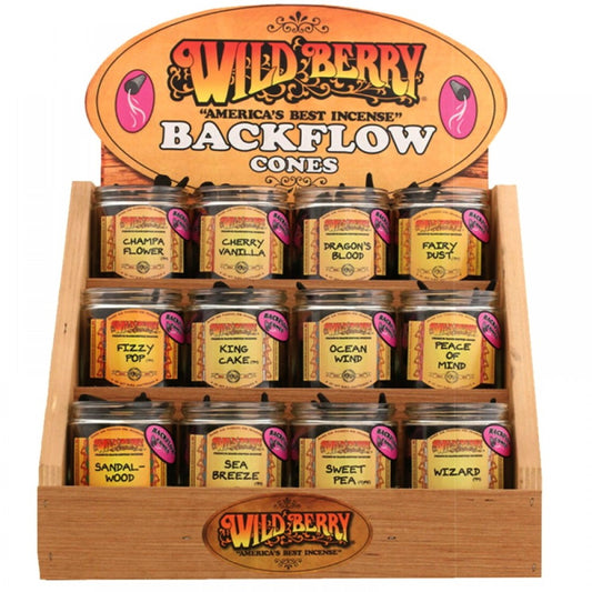 Wild Berry Backflow Cone Display - 12ct - Assorted Scents