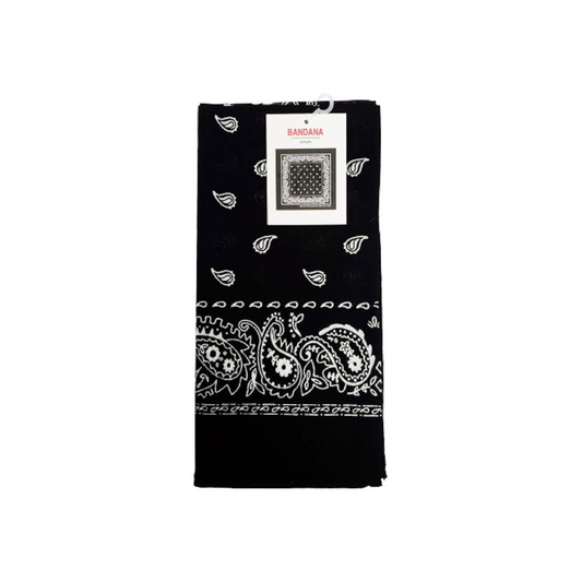 Bandana - Paisley Black - 3ct