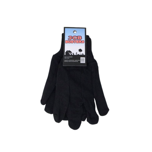 Jersey Large Gloves - Brown - 12ct