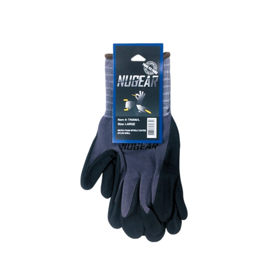Nitrile Gloves - Gray / Black - 12ct