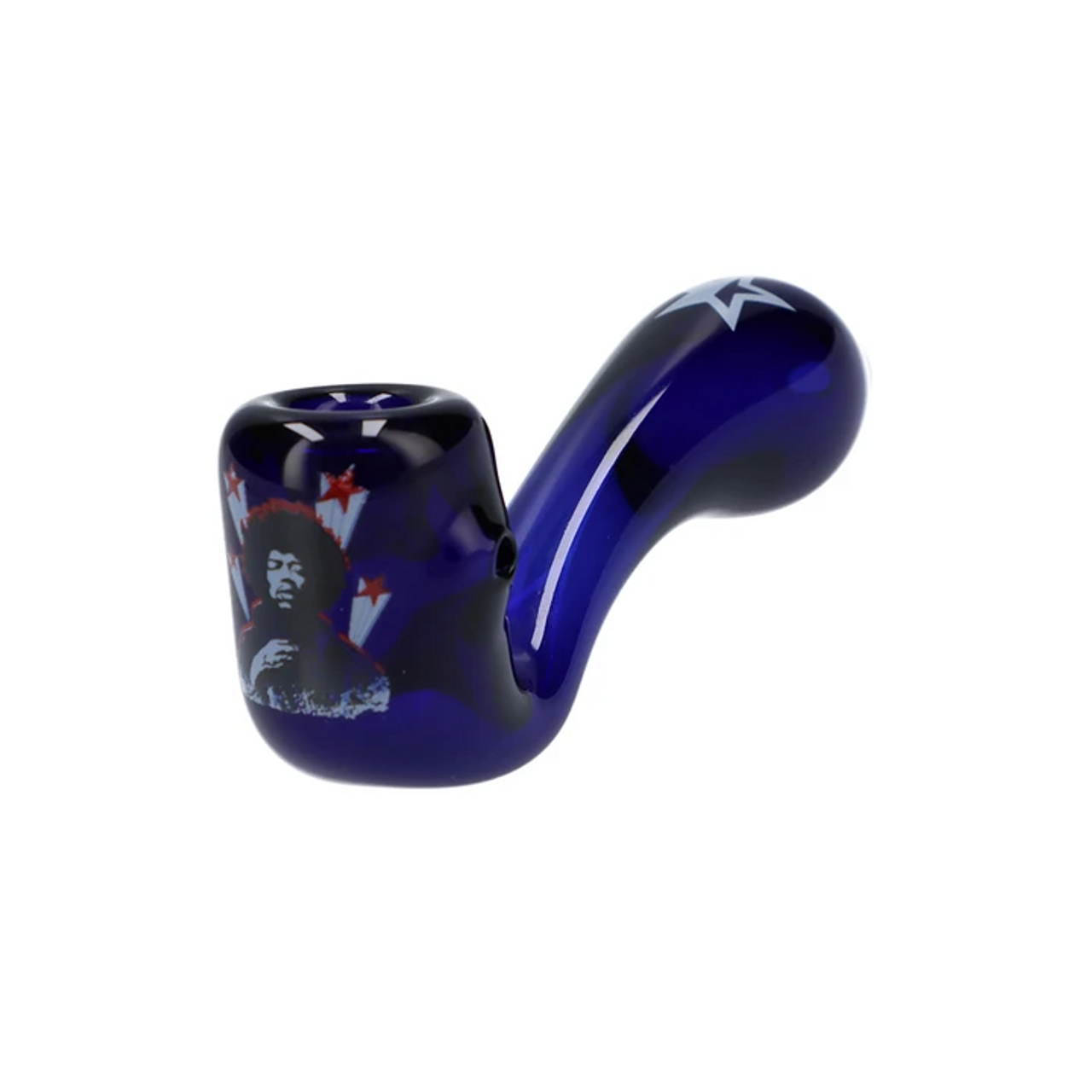 Famous Brandz Rock Legends - Jimi - Star Sherlock Pipe - Dark Blue