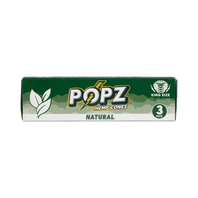 Popz Hemp Cones - King Size - 3pk - 12ct