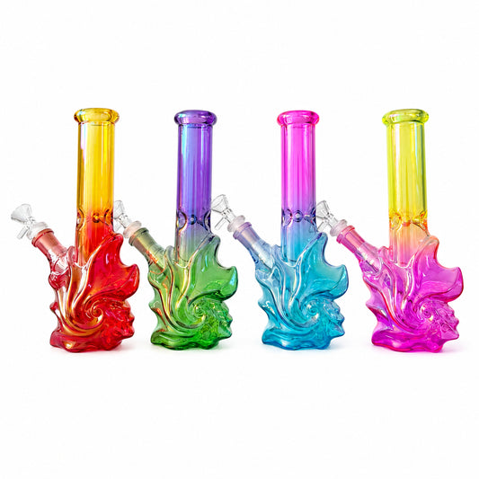 WP - 10" Colorful Unique Design Water Pipe - Asst